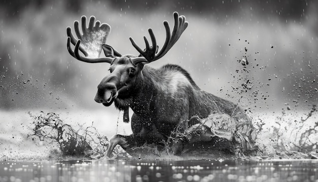 Free photo moose in the wild