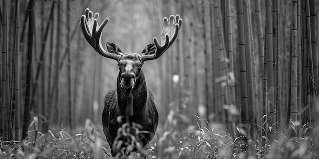 Foto gratuita alce in natura