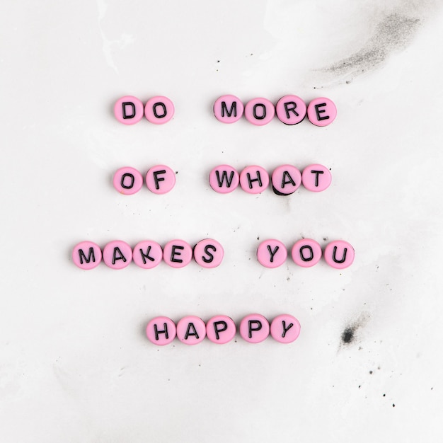 Делайте больше того, что делает вас счастливым Мотивационное сообщение