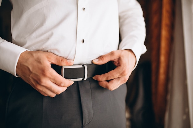 Morning of the groom