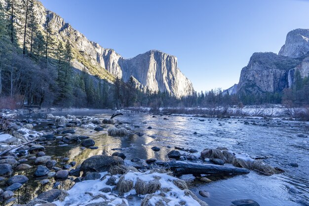 Morning in the Yosemite Valley in the Winter