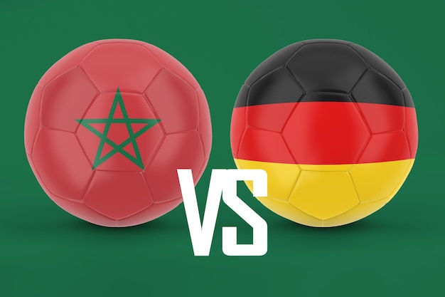 Free photo morocco vs germany football