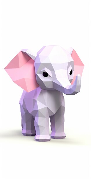 스튜디오의 모자이크 디자인 코끼리