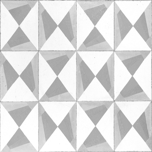Mosaic tiles of grey and white colors