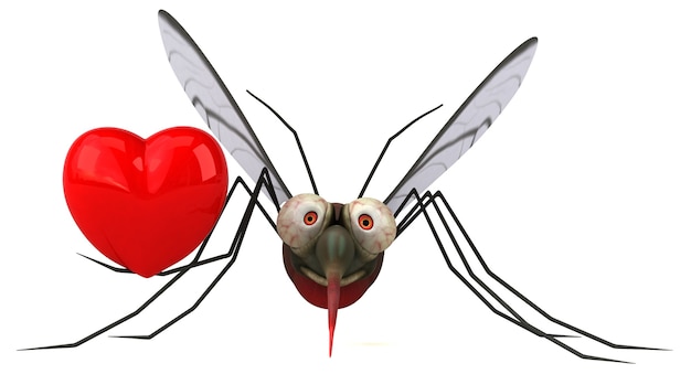 Free photo mosquito 3d illustration