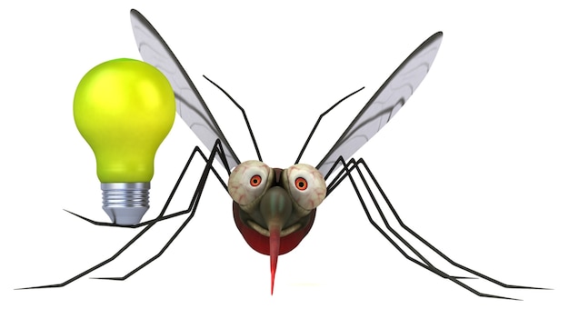 Mosquito 3D illustration