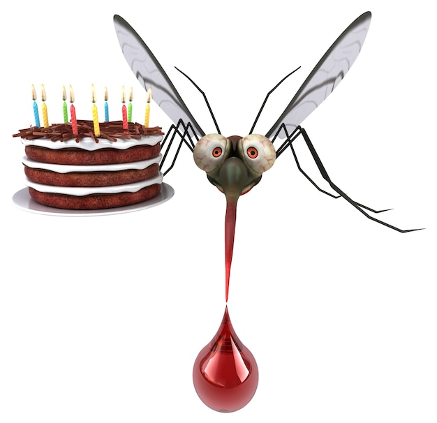 Free photo mosquito 3d illustration