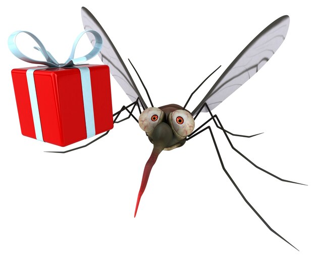 Mosquito 3D Illustration