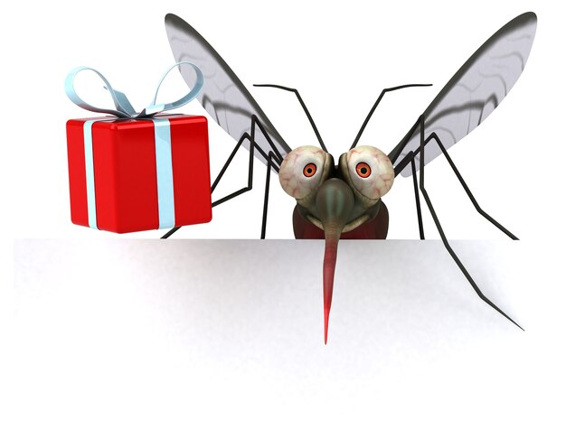 Mosquito 3D Illustration