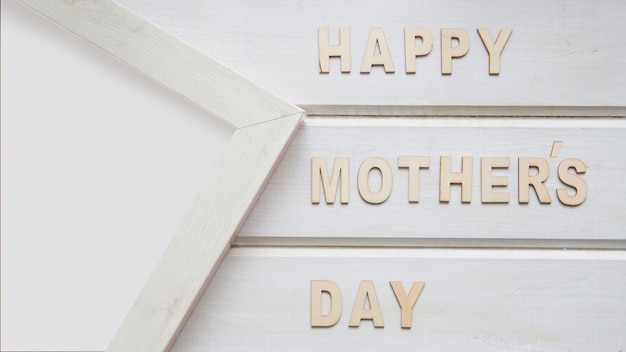 Free photo mother day composition with frame