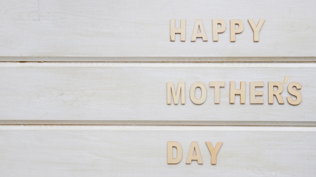 Mother day composition with letters