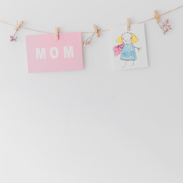 Free photo mother day concept with copyspace