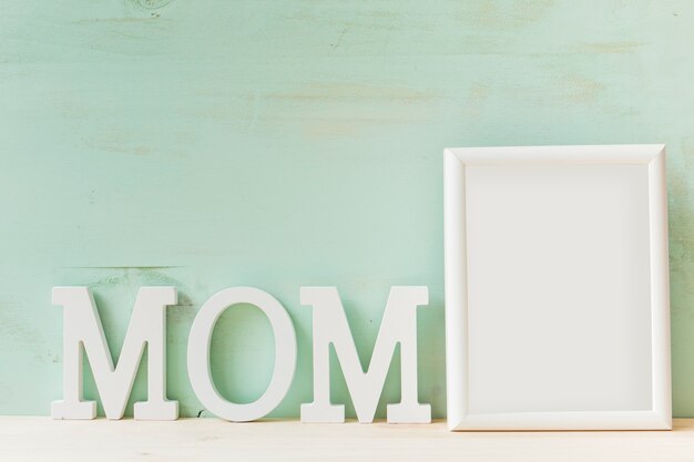 Mother day concept with frame