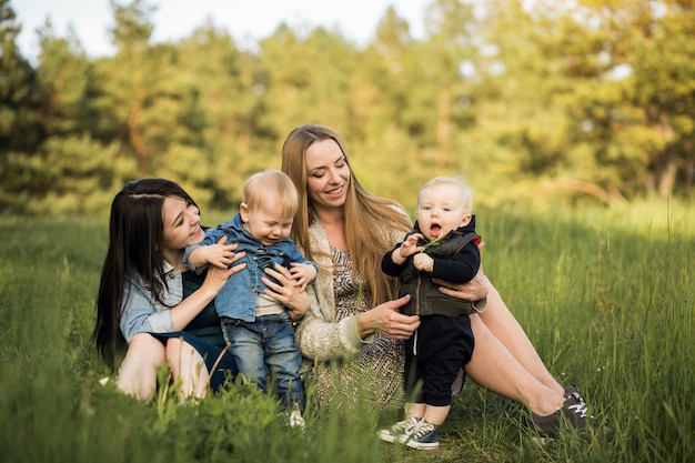 Free photo mother family young happy little daughter