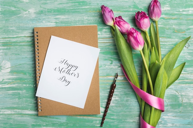 Mother's day card and fountain pen