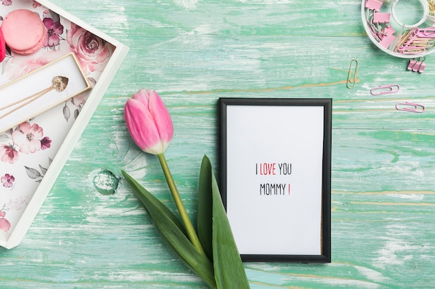 Free photo mother's day frame and gifts