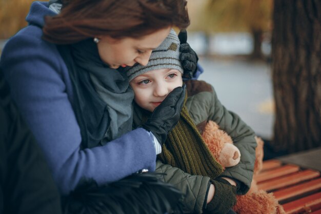 mother and son