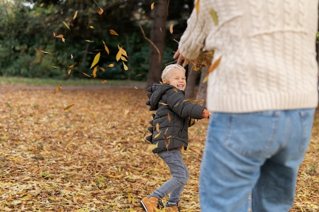 Free photo mother spending time with her child