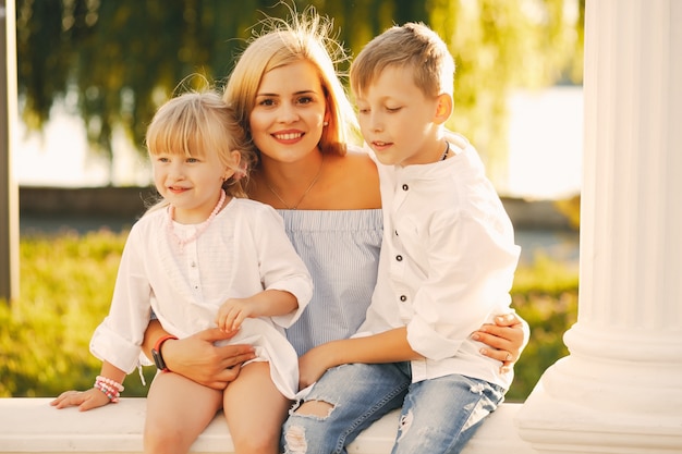 mother with children