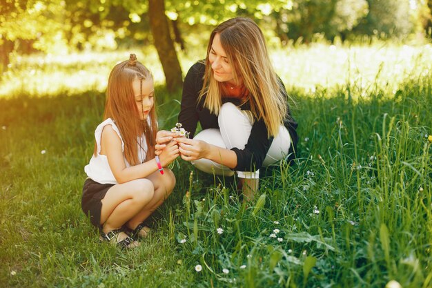 mother with daughter