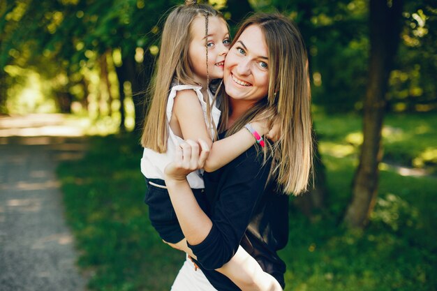 mother with daughter