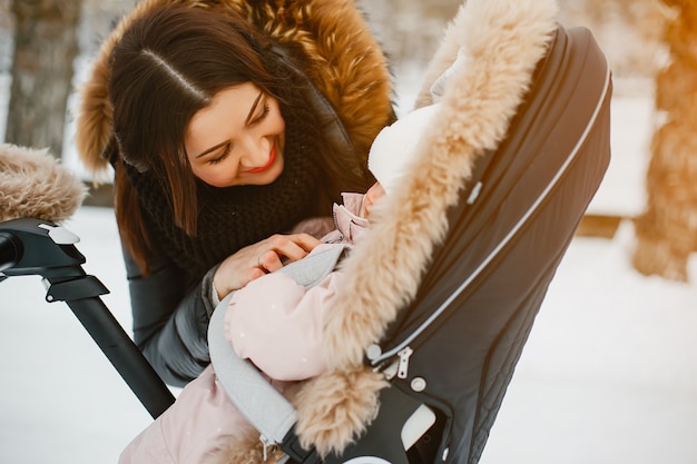 Mother with daughter