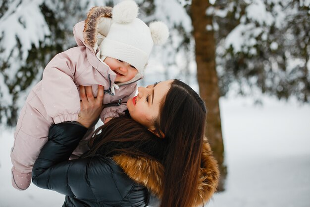 Mother with daughter