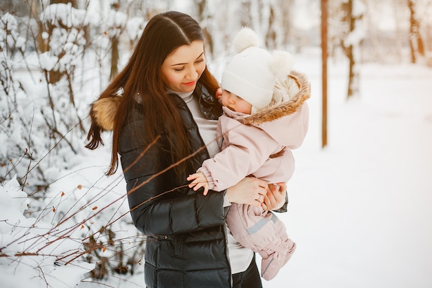 Mother with daughter