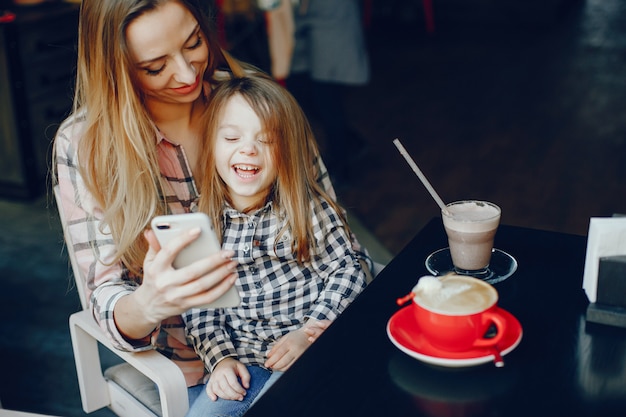 mother with daughter