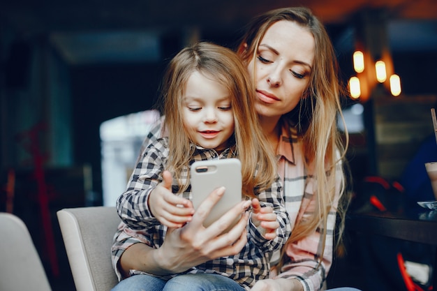 mother with daughter