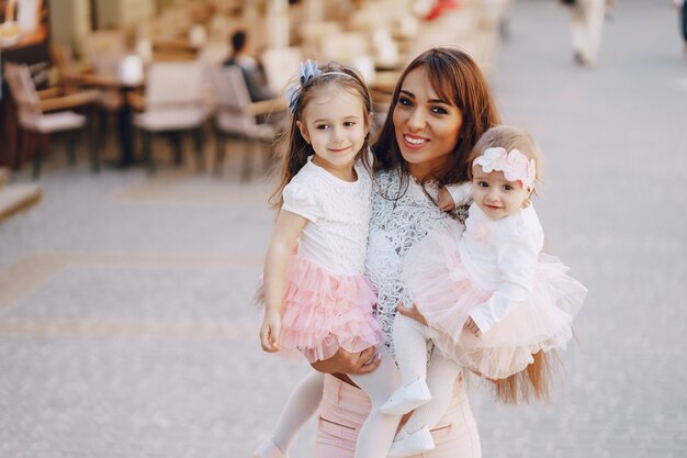 Mother with daughter