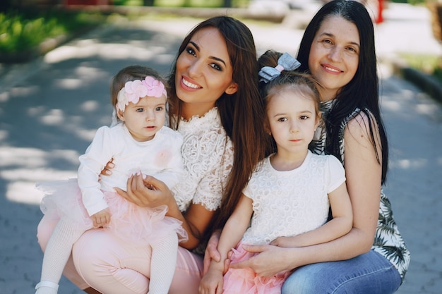 Mother with daughter