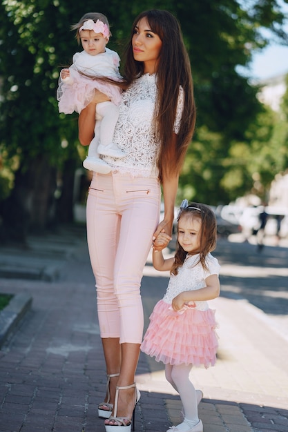 Mother with daughter