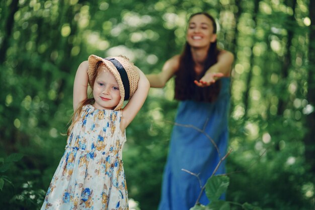 Mother with daughter