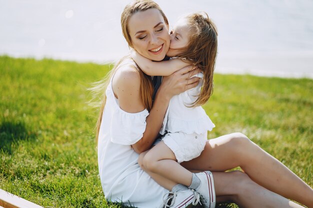 mother with daughter