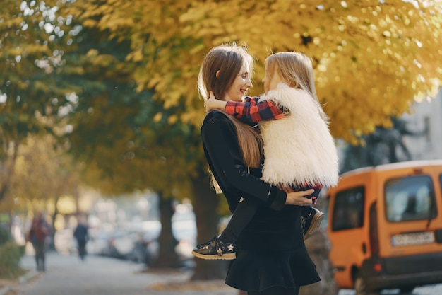 mother with daughter