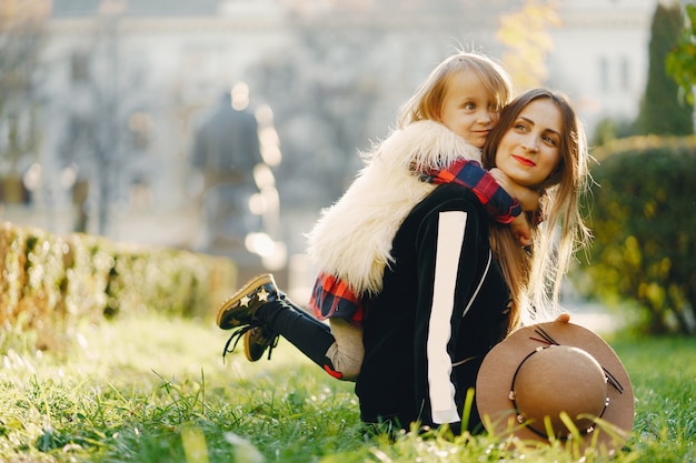 mother with daughter