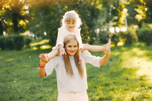 mother with daughter