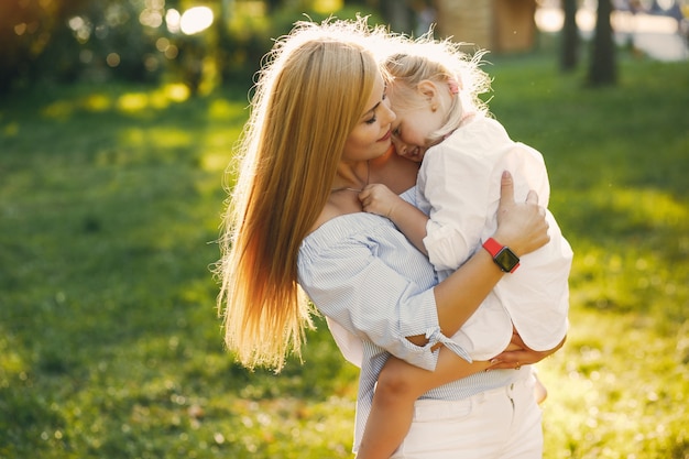 mother with daughter