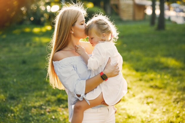 mother with daughter