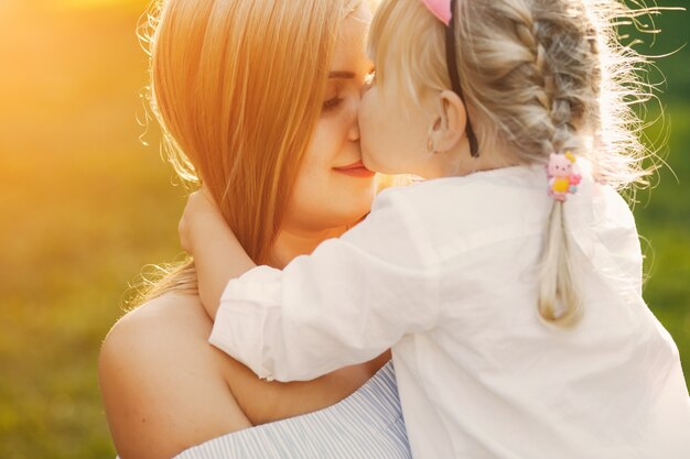 mother with daughter