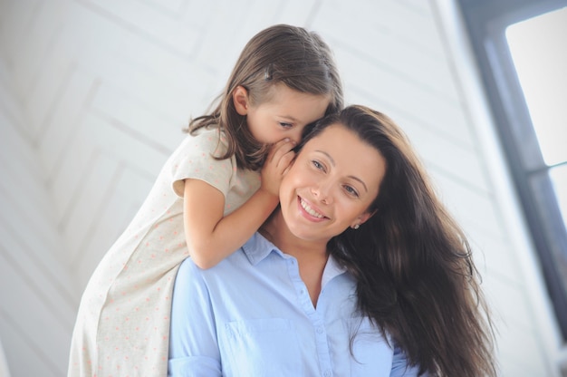 Mother with daughter