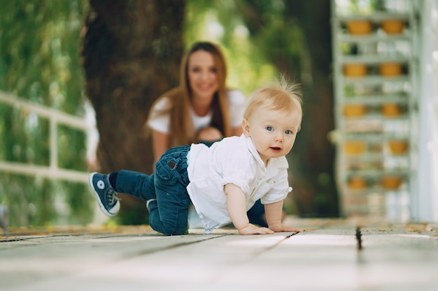 Free photo mother with son