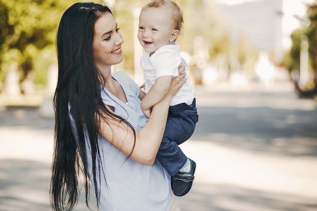 Free photo mother with son