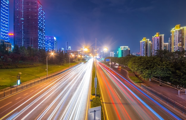 Motion speed effect with City Night