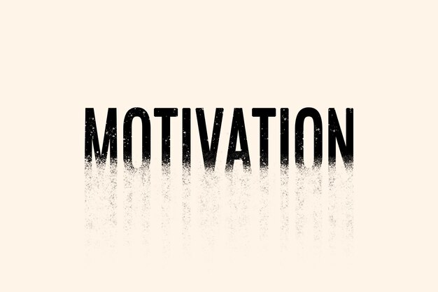 Motivation typography in crumble font
