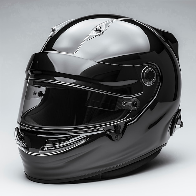 Foto gratuita casco da moto in studio