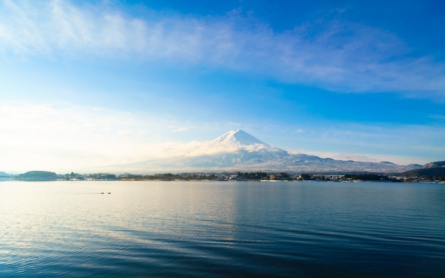 Mountain fuji and lake kawaguchi, Japan