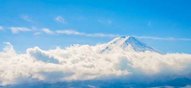 Free Photo mountain fuji with blue sky , japan