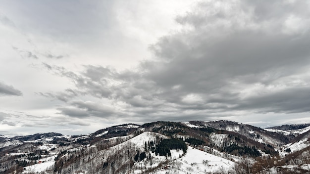 冬のセルビアの山Zlatibor。